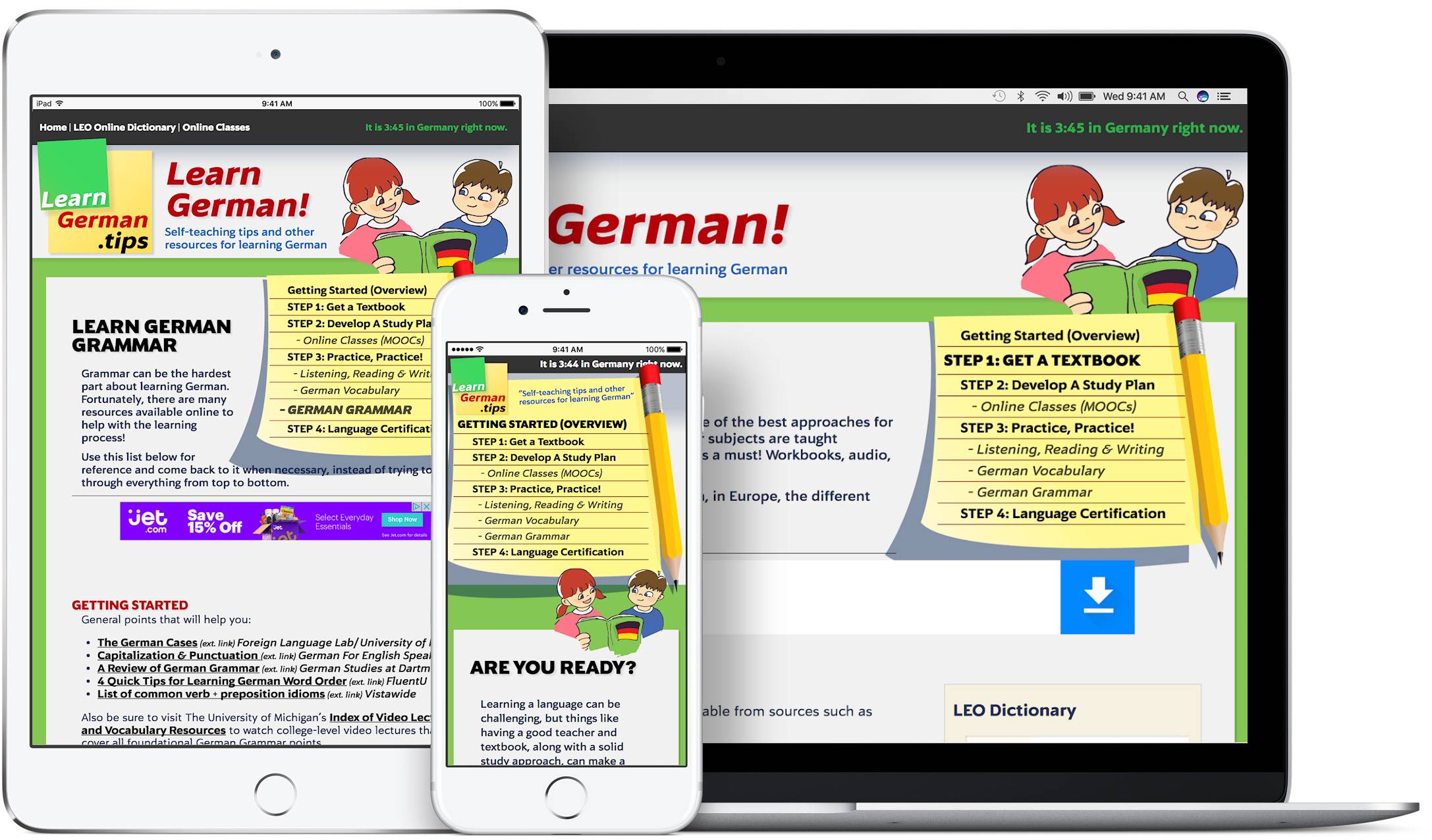 LearnGerman<wbr>.tips screenshots
